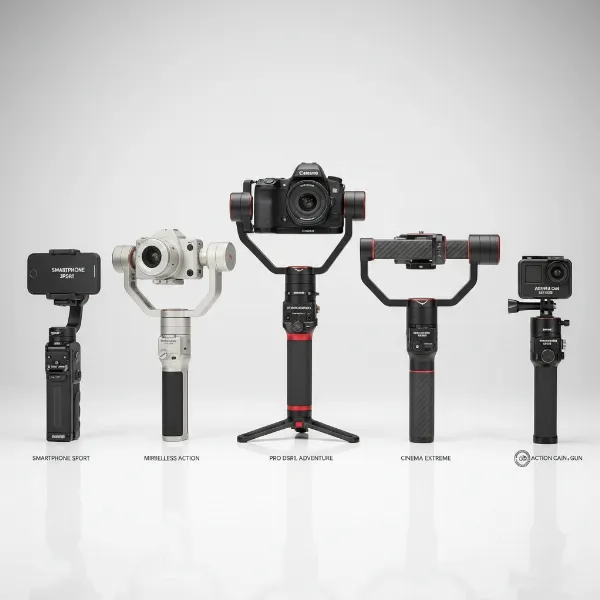 A selection of top-rated gimbals suitable for various sports and action cameras